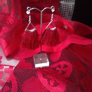 Tassel Tuesdays Red Earrings